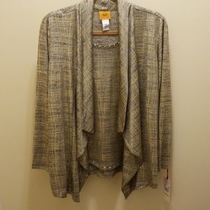 Ruby Road gold/black jacket with attached shell